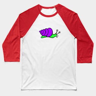 Purple Snail Baseball T-Shirt